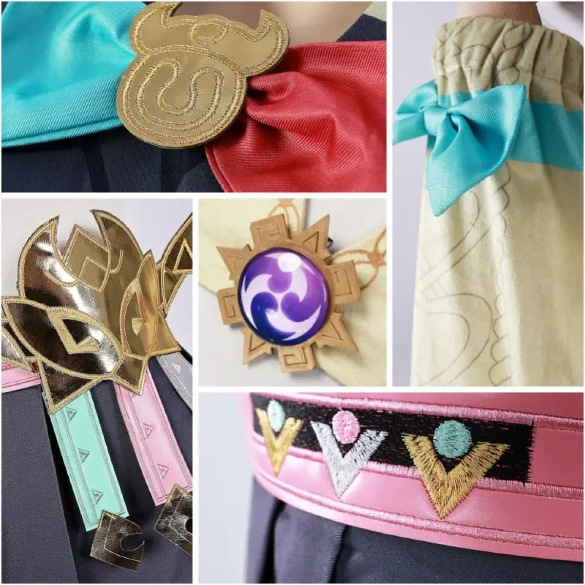 Varesa Genshin Cosplay Costume Set – Kawaii Skirt Wig Tail Outfit