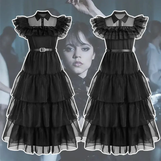 Wednesday Addams Cosplay Dress