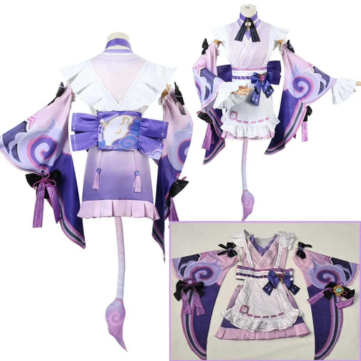 Genshin Yumemizuki Cosplay Kimono – Kawaii Fantasy Dress Set